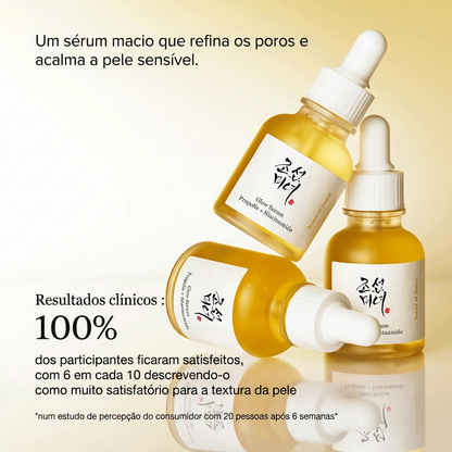 Sérum Glow para refinar os poros: Própolis + Niacinamida