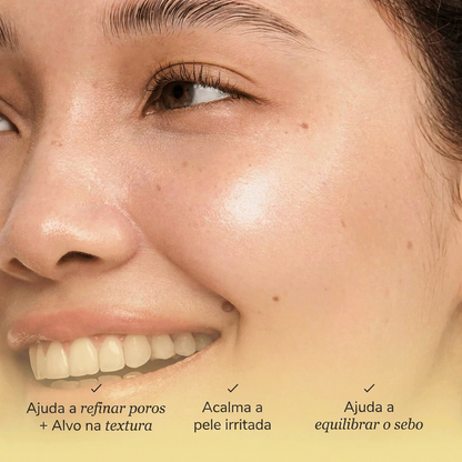 Sérum Glow para refinar os poros: Própolis + Niacinamida