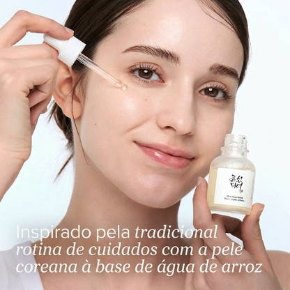 Serum para combate de manchas escuras: Arroz + Alfa-Arbutina