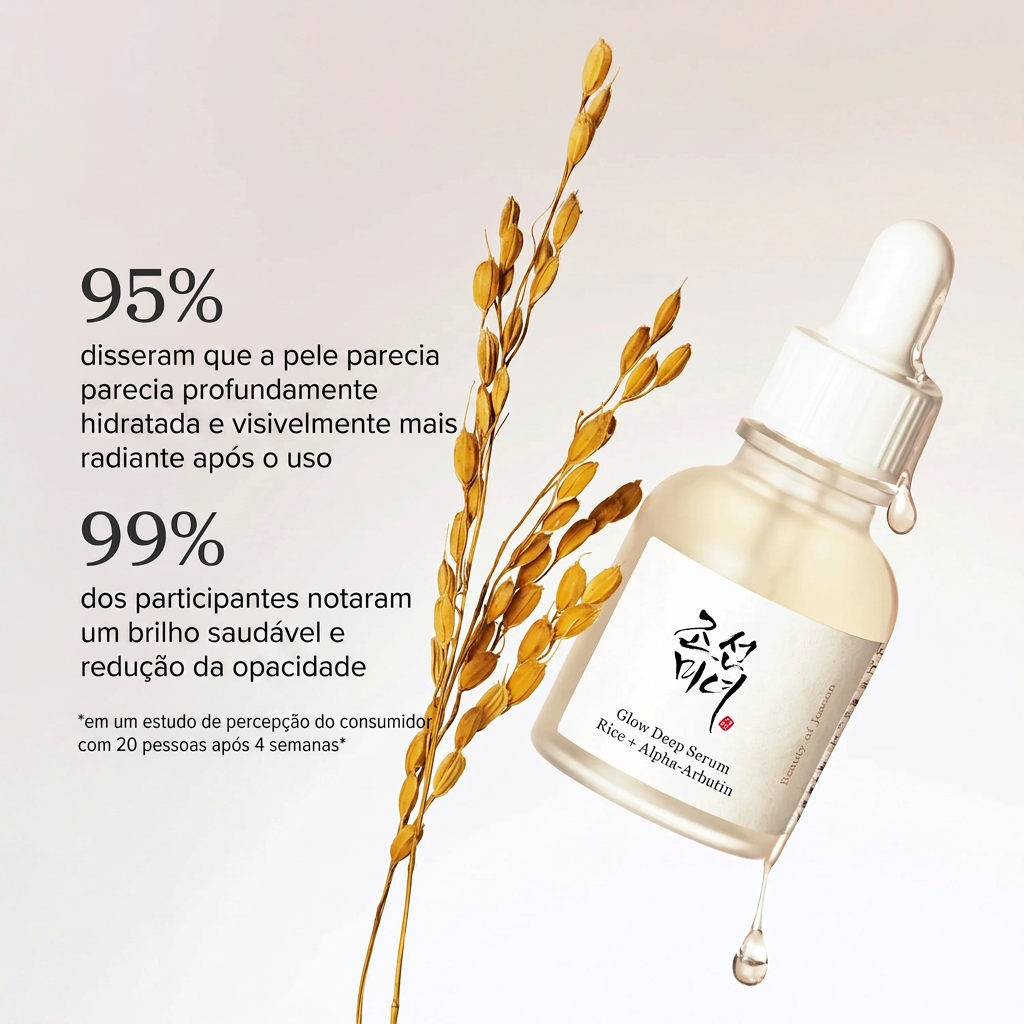 Serum para combate de manchas escuras: Arroz + Alfa-Arbutina